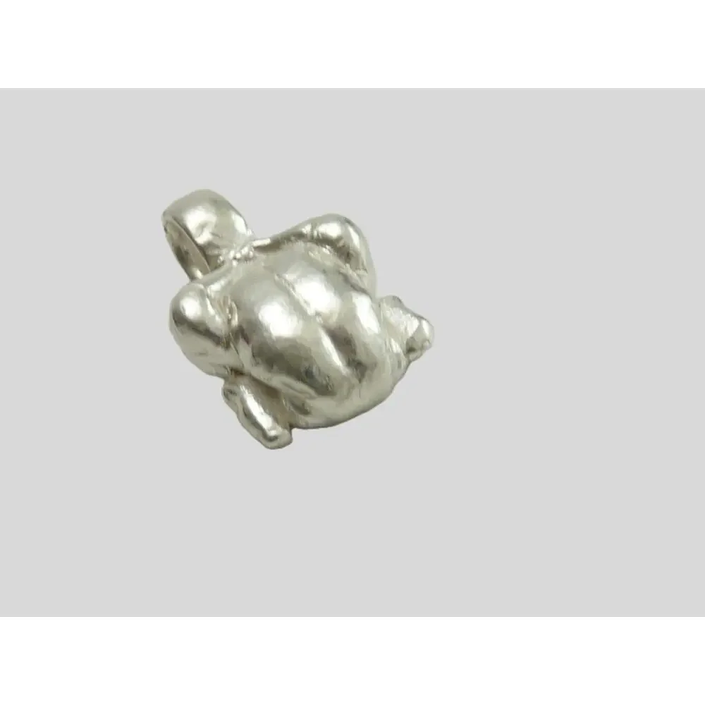 Fine Silver 950 Mini Rotisserie Chicken Pendant Quirky Foodie Gift